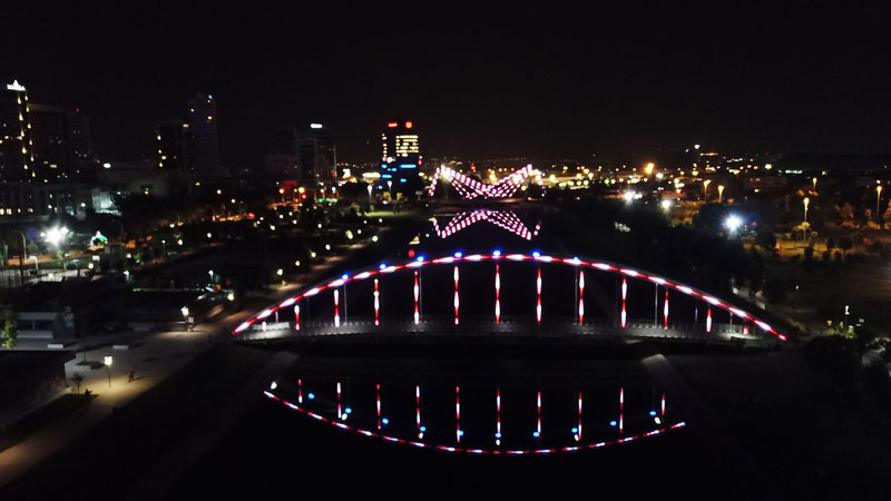 Bursa’da köprüler ışık saçıyor Bursa’da köprüler ışık saçıyor