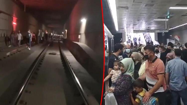 Topkapı-Mescidi Selam tramvay hattında arıza! Yoğunluk oluştu, raylarda yürüdüler