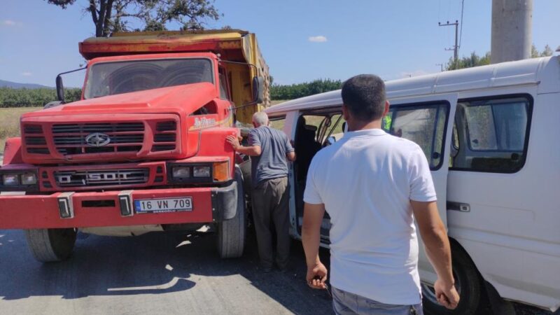 Bursa'nın Orhangazi ilçesinde meydana gelen kazada bir kişi yaralandı.