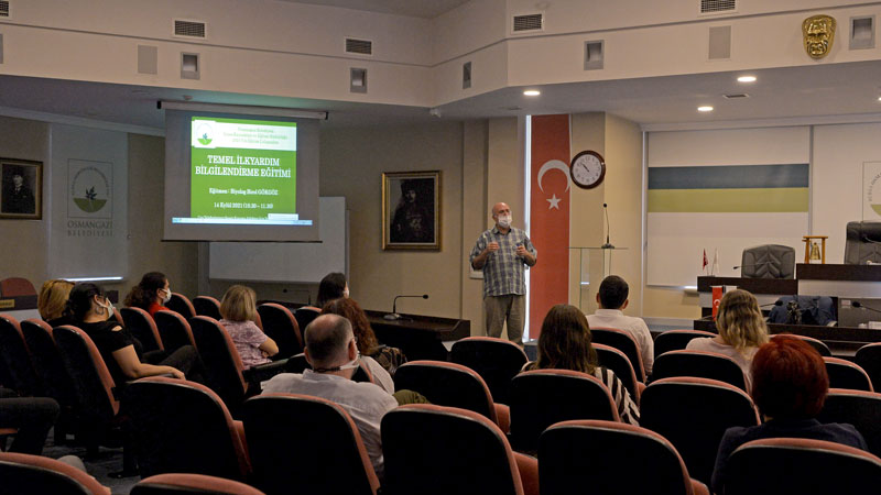 Osmangazi personeline ilk yardım eğitimi