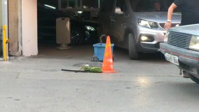 Bursa’da dengesini kaybeden adam 3. kattan böyle düştü