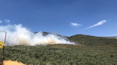 Bursa’da hastane yakınında yangın çıktı