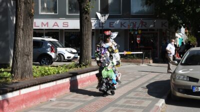 İnegöl’de çöpler dile geldi, vatandaş şaştı kaldı