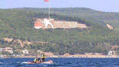 Çanakkale Boğazı’nı yüzerek geçtiler…