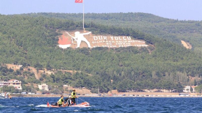 Çanakkale Rotary Kulübü'nün organize ettiği yüzme yarışlarına büyük ilgi