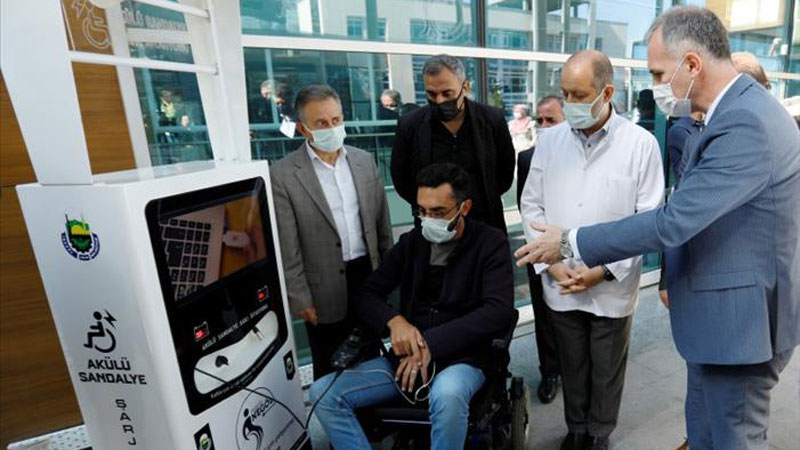 2 engelli şarj istasyonu daha hizmete alındı