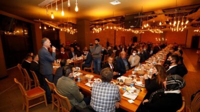 İnegöl’de muhtarlar için yemek düzenlendi