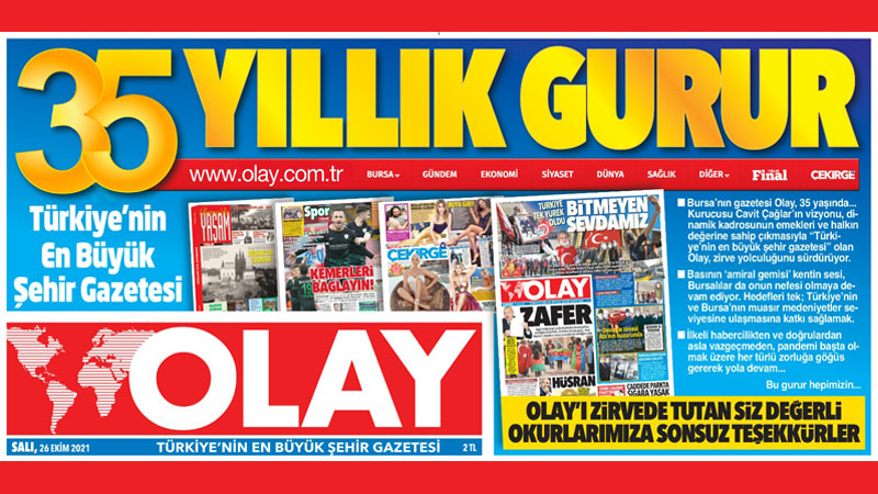 Bursa basınının ‘amiral gemisi’… 35 yıllık gurur!