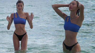 Keyfi yerinde! Hava nerede sıcaksa oraya gidiyor…