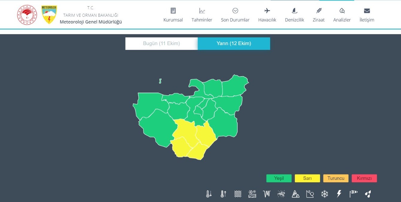 Bursa yarına dikkat! Saat 12.00’dan itibaren… Bursa yarına dikkat! Saat 12.00’dan itibaren…