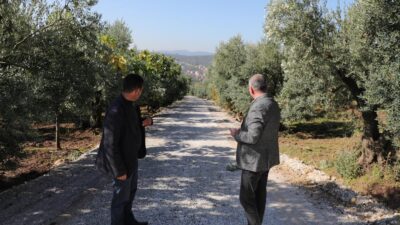 Bursa’da iki köyü birbirine bağlayan yol açıldı