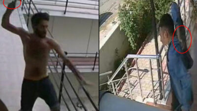 Fırlattığı bıçak isabet etmeyince, koşup yakalayarak sırtına sapladı