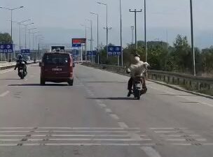 Bursa’da tehlikeli yolculuk kameraya böyle yansıdı