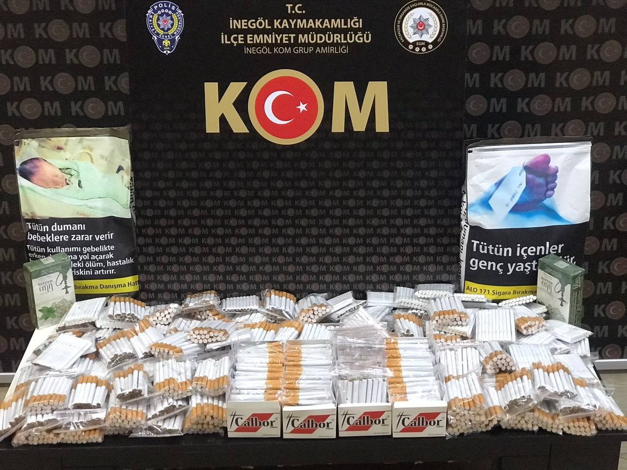 İnegöl’de kaçak sigara operasyonu