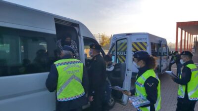 Bursa’da okul servislerine denetim