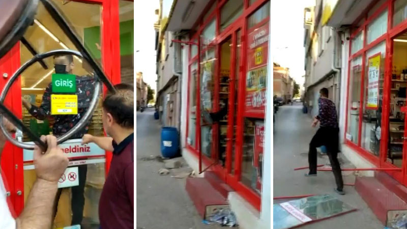 Bursa’da markette hareketli dakikalar! Kasiyer durumdan şüphelenince…