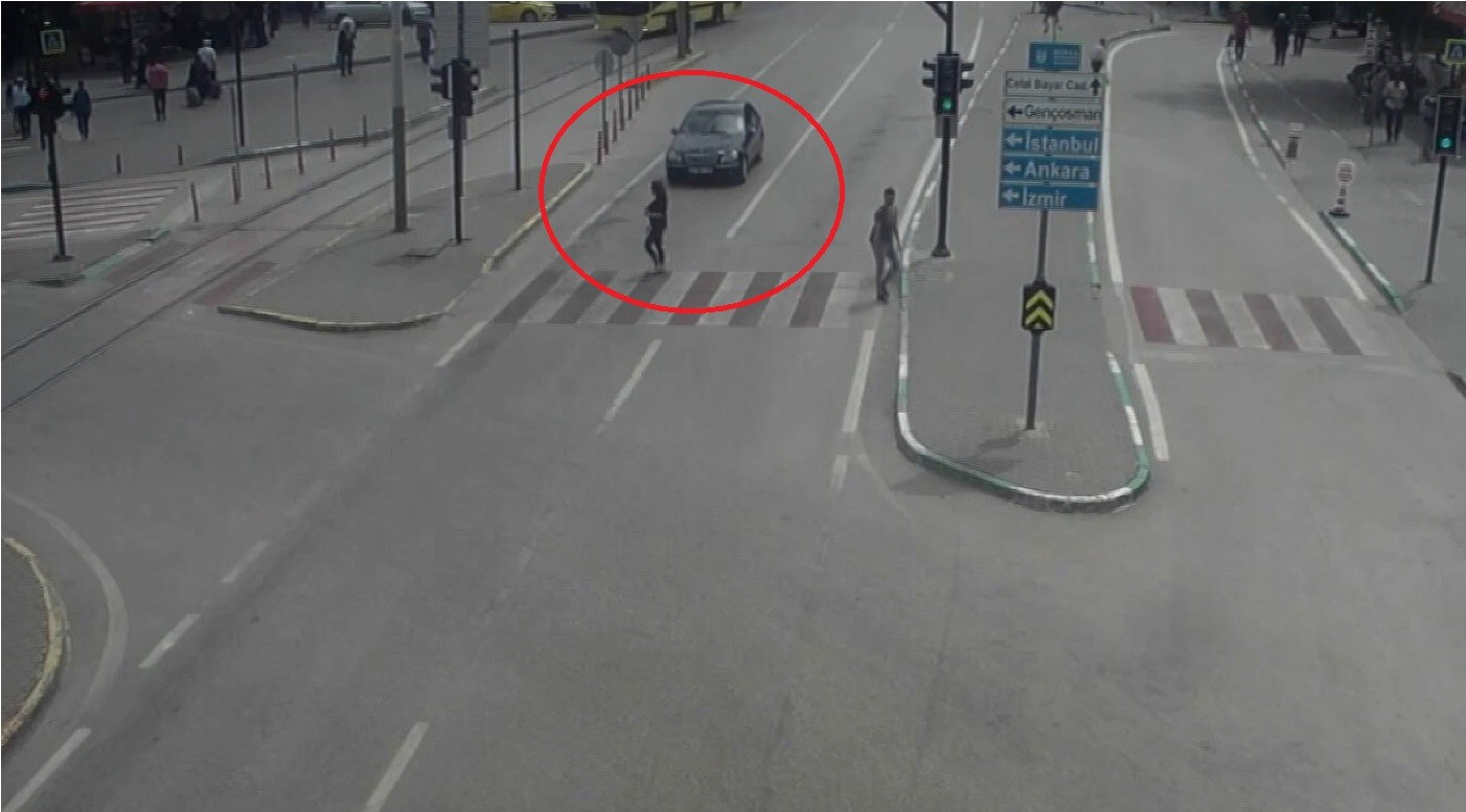 Bursa’da akıl almaz kazalar kamerada