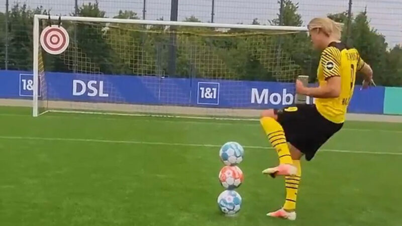 Beşiktaş’ın Şampiyonlar Ligi’ndeki rakibi Borussia Dortmund’un forveti Haaland, 3 topu