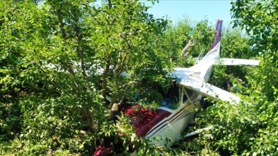 Bursa’da meyve bahçesine acil iniş yapmıştı! Yeni gelişme