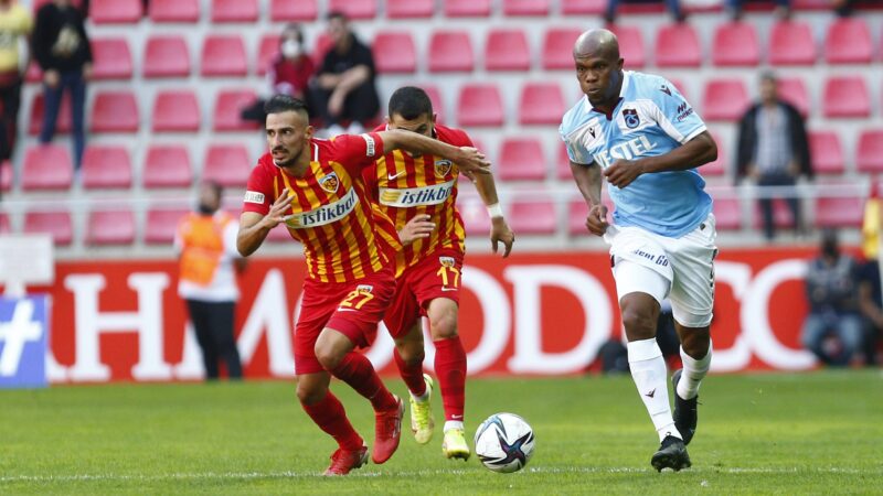 Süper Lig'de 8. hafta maçları devam ediyor. Trabzonspor, zorlu Kayseri