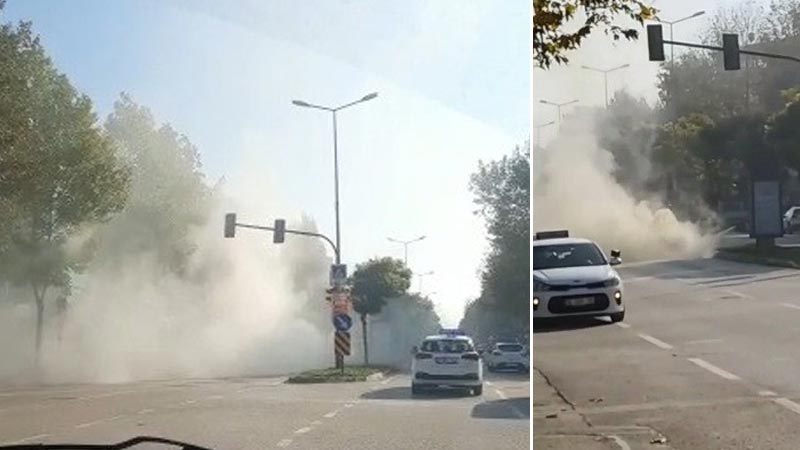 Bursa’da kırmızı ışıkta büyük panik
