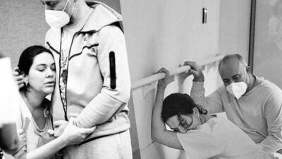 11 saat doğum sancısı çekti! O anları paylaştı