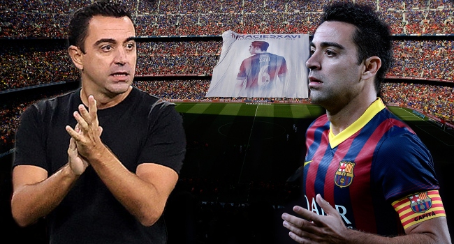 Xavi Barcelona yolunda
