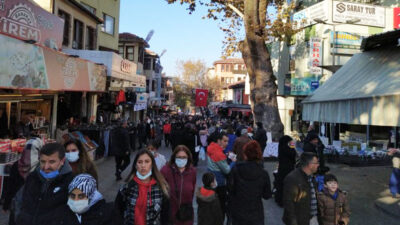 Güzel havayı gören Bursalılar kendini dışarı attı