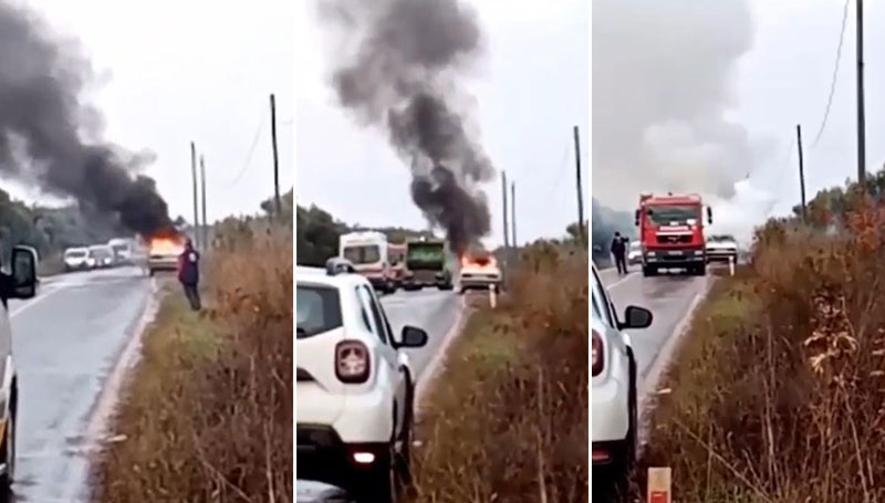 Bursa’da korku dolu dakikalar! Alev alev yandı