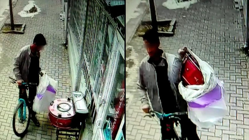 Bursa’daki hırsızlık kamerada Bursa’daki hırsızlık kamerada