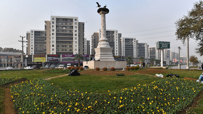 Osmangazi kış çiçekleri ile daha güzel