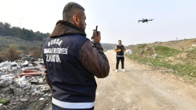 Bursa’nın o ilçesini drone’lar gözetliyor