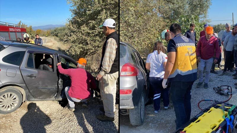 Bursa’da kazada can pazarı Bursa'da kamyon ile otomobil kafa kafaya çarpıştı. Otomobilde sıkışan 3