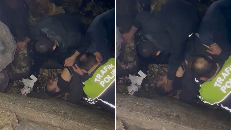 Yer: Bursa… Dövdükleri kişiyi denize attılar, polis kurtardı Yer: Bursa… Dövdükleri kişiyi denize attılar, polis kurtardı