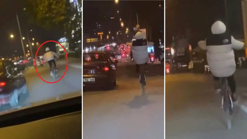 Bursa’da tehlikeli yolculuk! O anlar kamerada