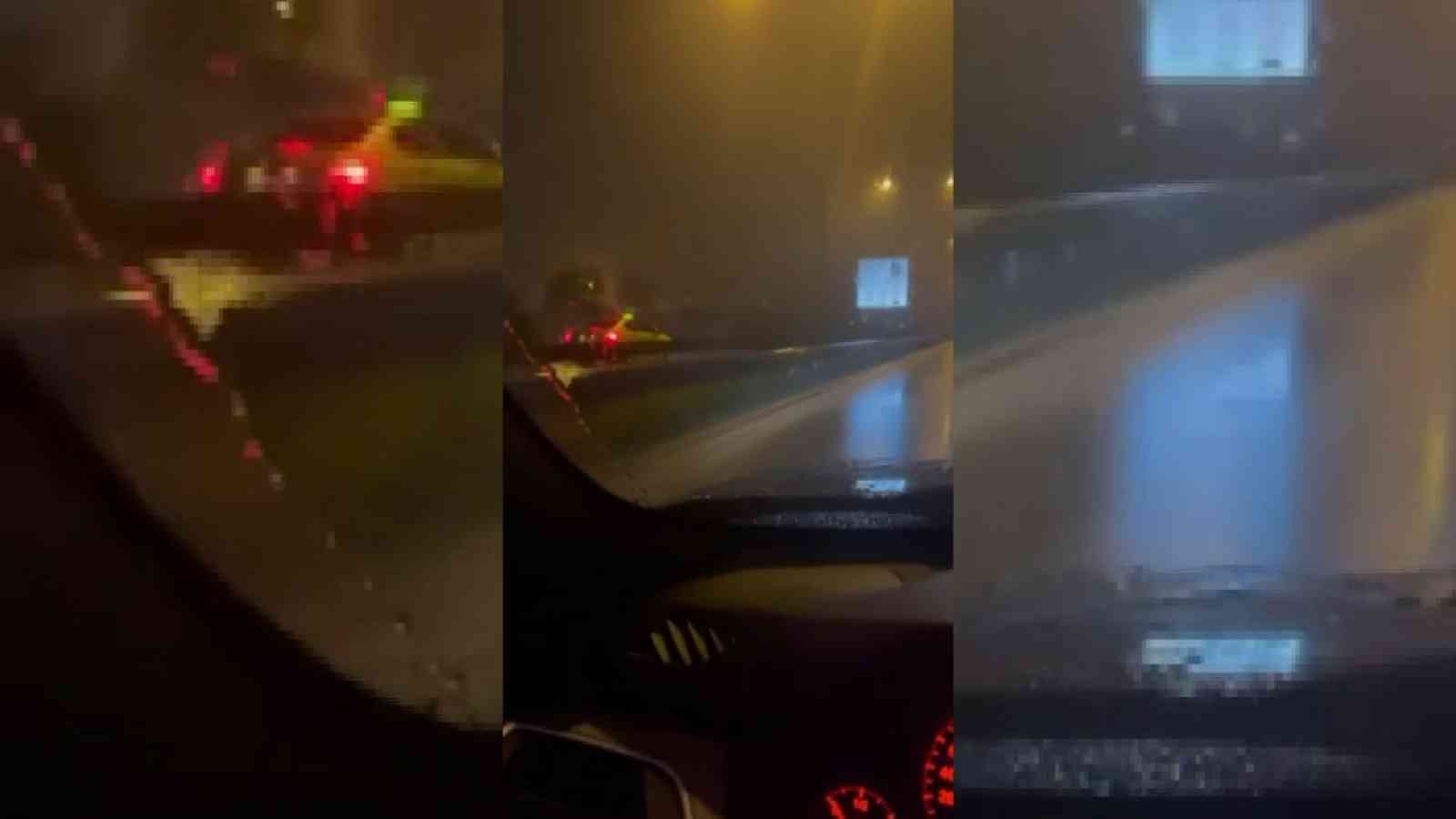 Bursa’da bulvarda ters şeritten giden otomobil faciaya davetiye çıkardı