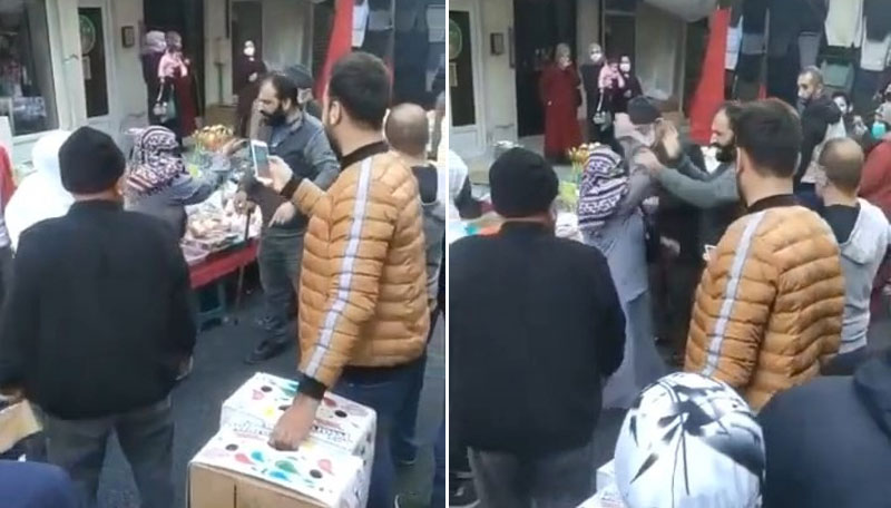 Bursa’da pazarda ortalık karıştı! Hırsızlık yaparken yakalanan kadınlar…