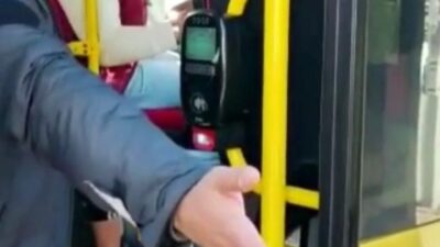 Bursa’da engelli bir kişi özel halk otobüsüne alınmadı