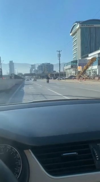 Bursa’da trafikte tehlikeli hareketler