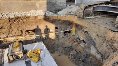 İznik’te, kanalizasyon çalışmasında tarihi oda mezar bulundu