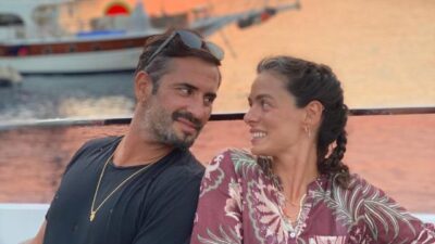 Karnı burnunda ilk poz! Yeni imajı da ayrı olay