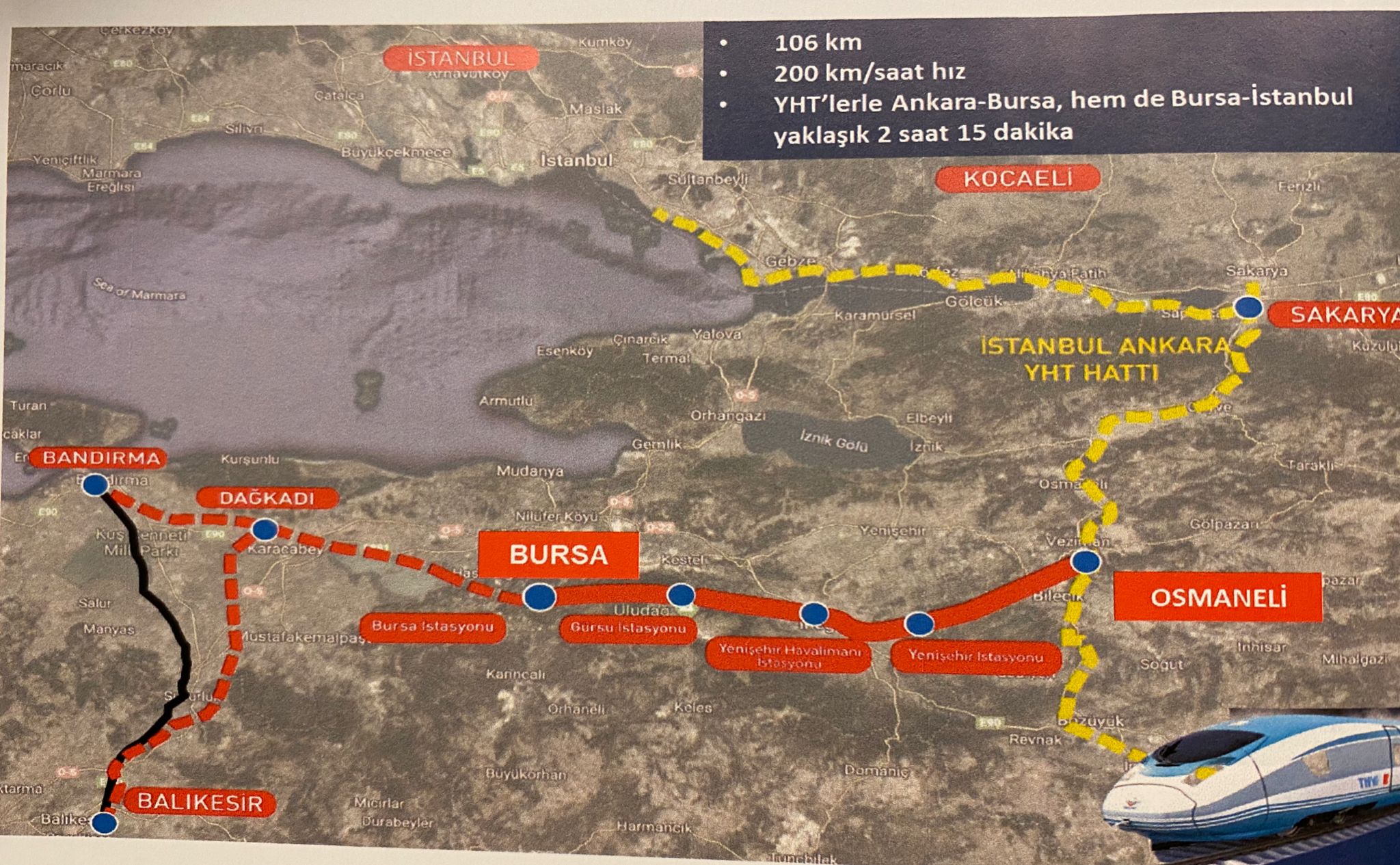 Bursa’ya hızlı tren projesinde sıcak gelişme!