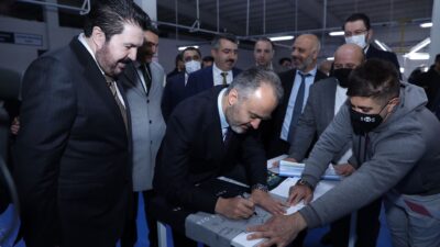 Yeşim Tekstil’in Bursa’dan önemli konukları! Ağrı’daki fabrikayı gezdiler…