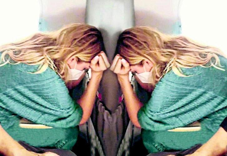 Ivana Sert’in panik anları! Uçak sallanınca korkuya kapıldı