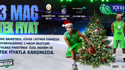 Bursalı basketbol severlere TOFAŞ’tan güzel haber! 3 maç tek fiyat