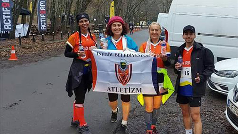 İnegöl Belediyespor Atletizm Takımı, İstanbul Belgrat Ormanında düzenlenen Geyik Koşusuna