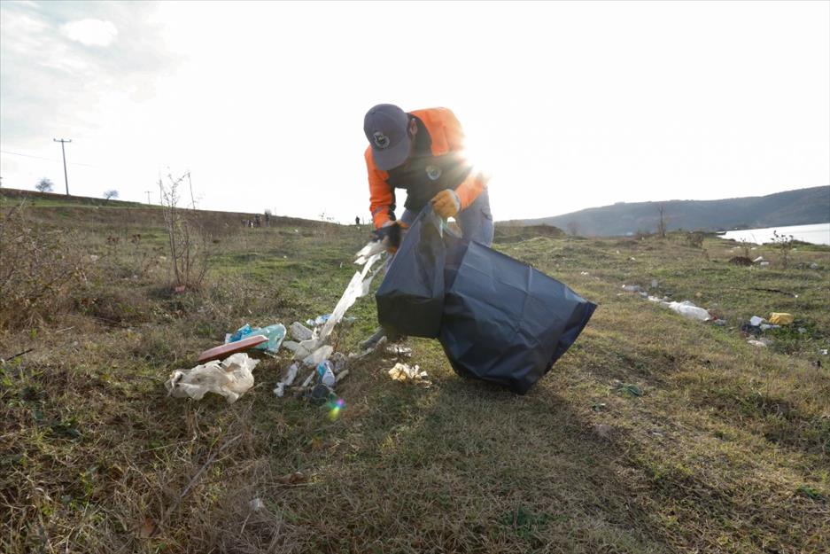 Boğazköy Barajı çevresi temizlendi