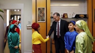 Roman kahramanları Başkan Taban’ı ziyaret etti