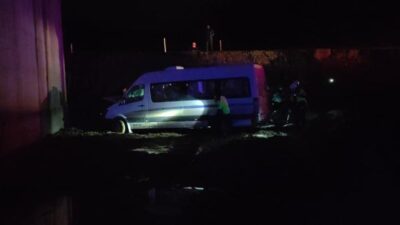 Bursa’da işçi servisi kaza yaptı! Yaralılar var