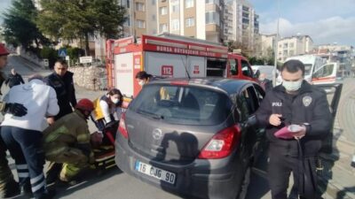 Bursa’da kavşakta kaza: Yaralılar var